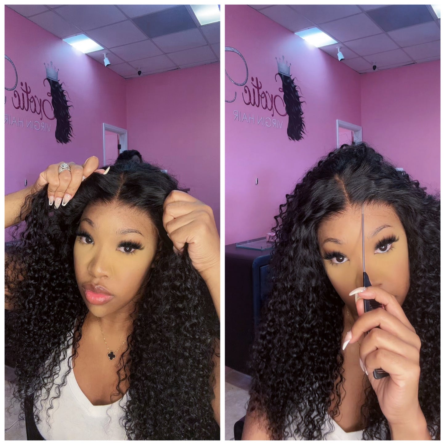 The 'Mini-Frontal' Wig - Tropical Curly (Glueless & Ready To Wear)